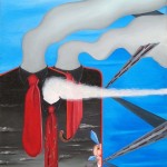 Tutto fumante(With smoke),2008 olio su tela cm50x70, Pasquale Mastrogiacomo Acerno (SA)