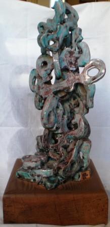 Chiavi in pila, 1997 ceramica h. 30