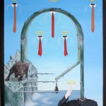 Tirannie a confronto (Tyrannies in comparison), 2015 dipinto olio su tela (painting oil on canvas) cm60x80, Pasquale Mastrogiacomo, Acerno (SA).