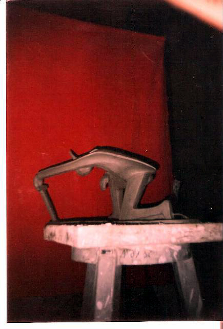 Cavaliere, 1995 scultura in argilla, opera realizzata in Accademia di Belle Arti di Napoli, Pasquale Mastrogiacomo, Acerno (Sa)