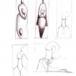 Varietà umane (Variety human), 2007 disegno a penna su carta (Pen drawing on paper) cm 21x29,5, Pasquale Mastrogiacomo, Acerno (SA).