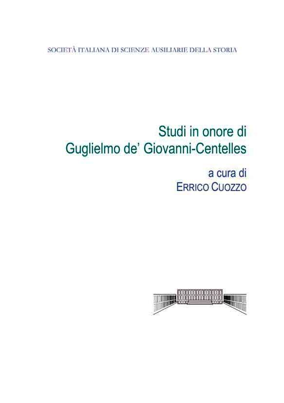 I falconi di “Sua Maestà’ nell’Inghilterra anglo-normanna, in Studi in onore di Guglielmo de’ Giovanni-Centelles, a cura di E. Cuozzo, Salerno 2010 (Intorno a un mare, 1), pp. 167-186.
