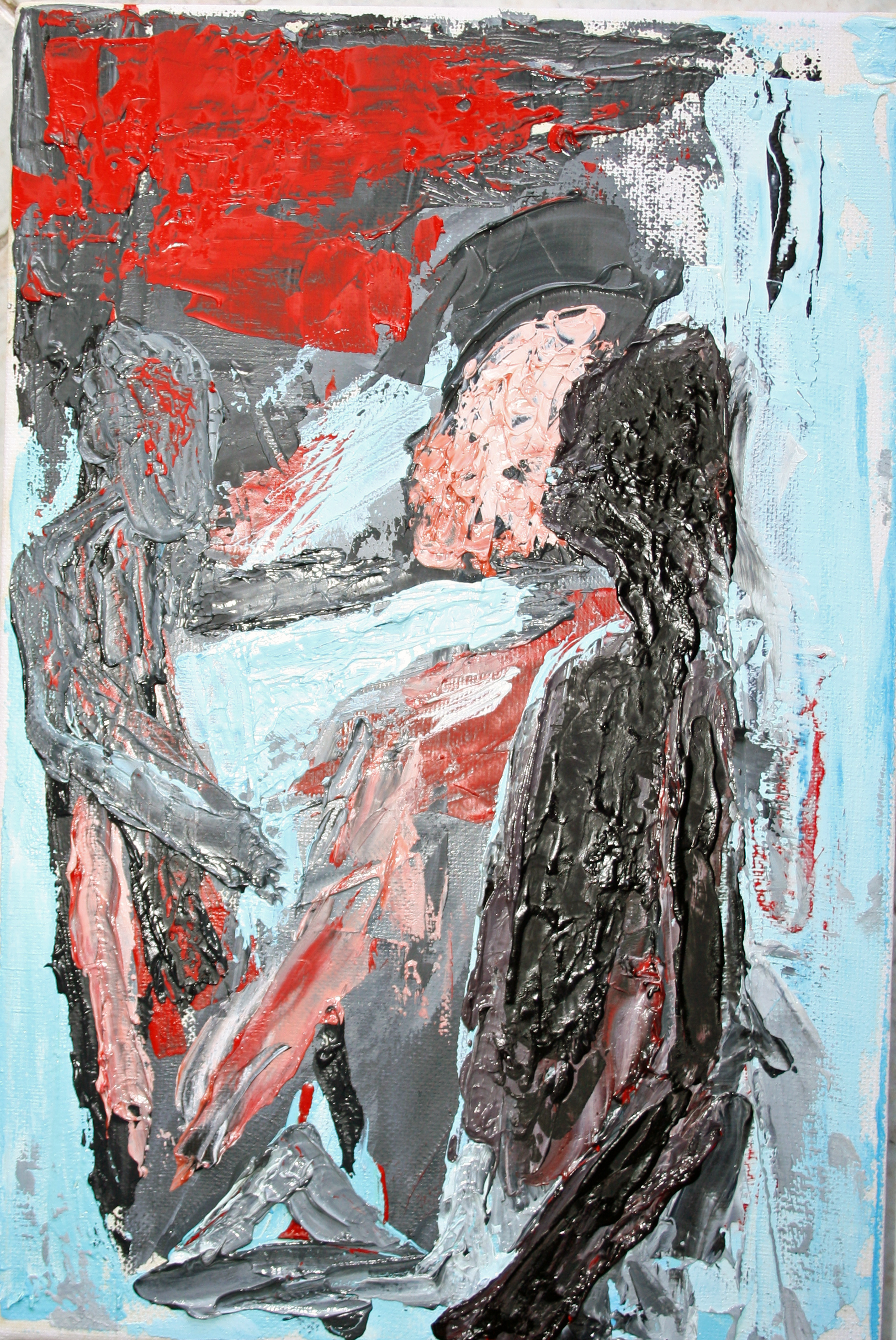 Ombre (shadows), 2016 dipinto olio su tela (painting oil on canvas), cm 20x30, Pasquale Mastrogiacomo, Acerno (SA).