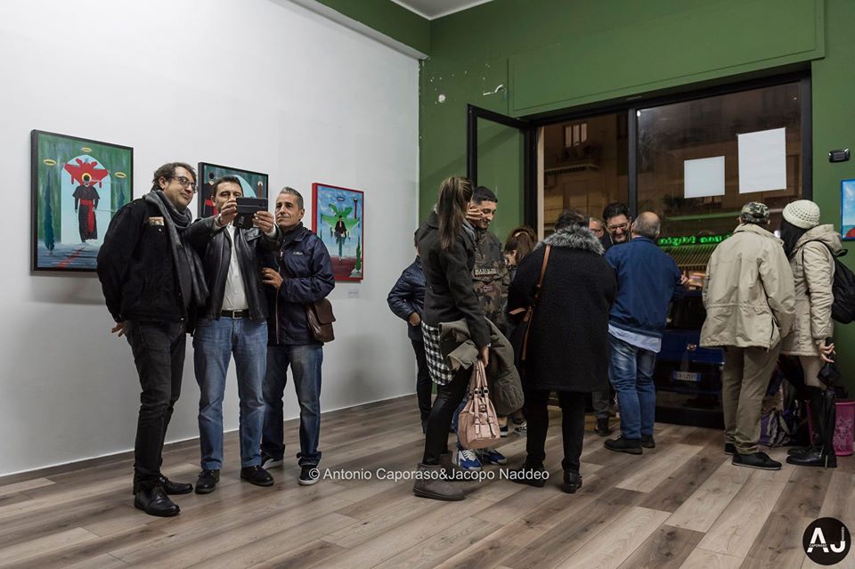 Mostra personale di pittura e scultura di Pasquale Mastrogiacomo, CIVICO 23,Salerno. Foto di Antonio Caporaso & Jacopo Naddeo.