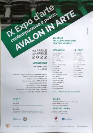 Locandina-IX EXPO D'ARTE CONTEMPORANEA E POESIA 2022, AVALON IN ARTE, Pasquale Mastrogiacomo.