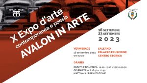 Invito alla mostra d'arte contemporanea, X Expo d'arte e poesia AVALOM IN ARTE,Pasquale Mastrogiacomo